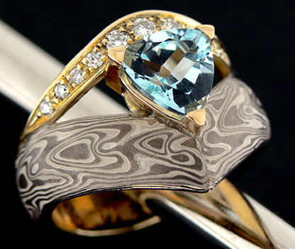 anello mokume gane